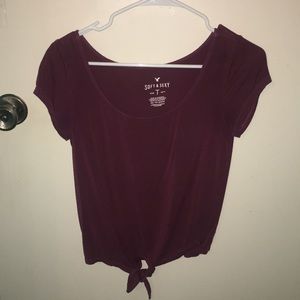 Tie in front AEO t-shirt